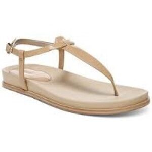 Sam Edelman Naomi T Strap Thong Beige Sandals Size 8.5